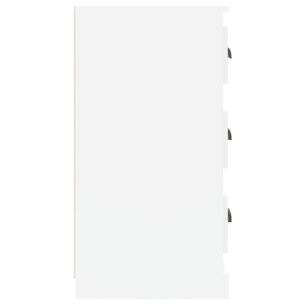 vidaXL Ντουλάπια 2 τεμ. Γυαλιστερό Λευκό Επεξεργασμένο Ξύλο