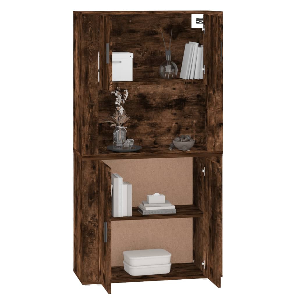 vidaXL Ντουλάπα Καπνιστή δρυς από Επεξεργασμένο Ξύλο