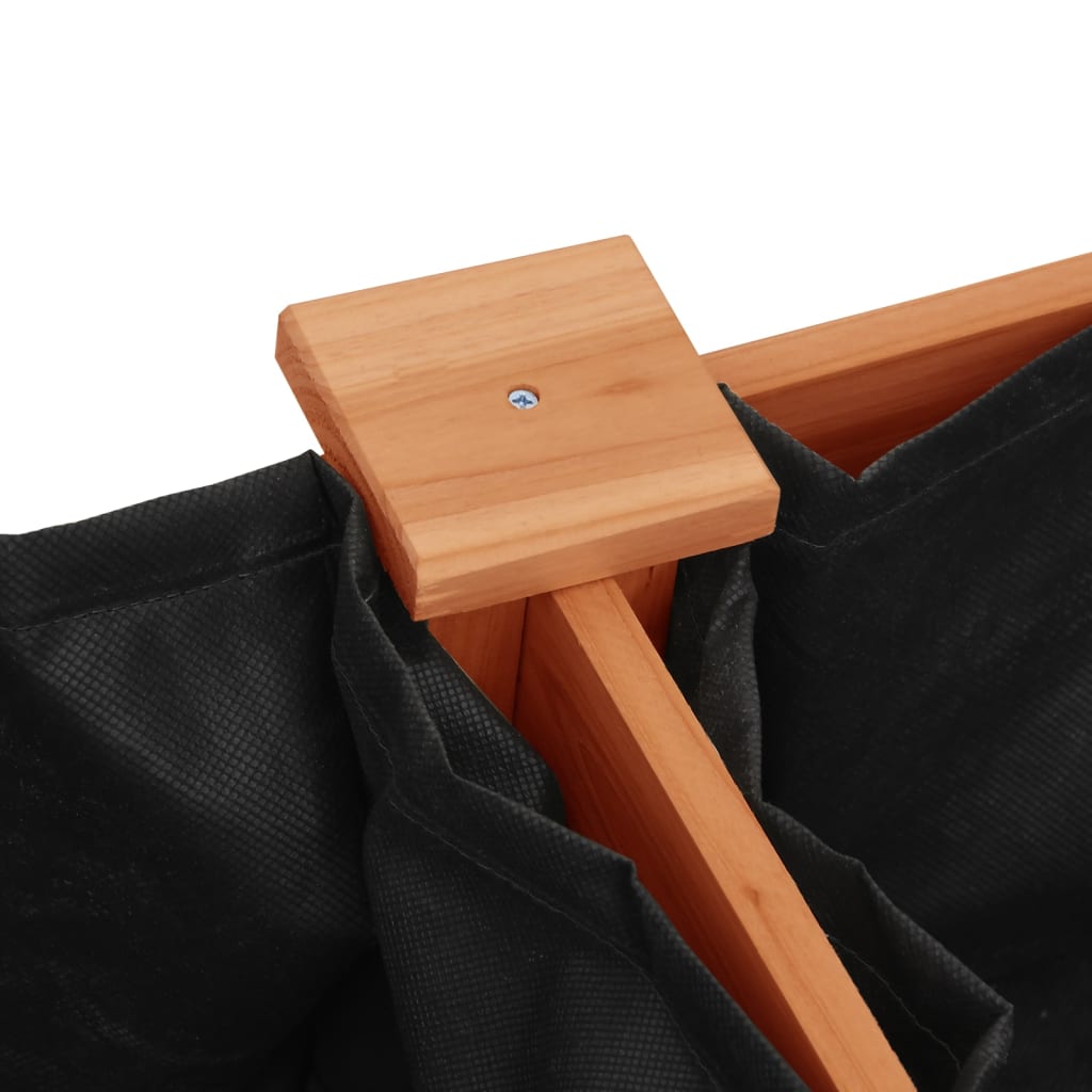 vidaXL Γλάστρα με Επένδυση Καφέ 161x45x76 εκ. από Μασίφ Ξύλο Ελάτης