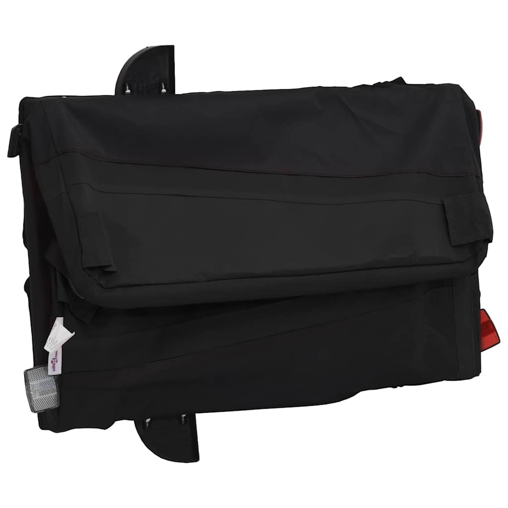 vidaXL Τρέιλερ Ποδηλάτου Μαύρο 45 Κιλά από Σίδερο