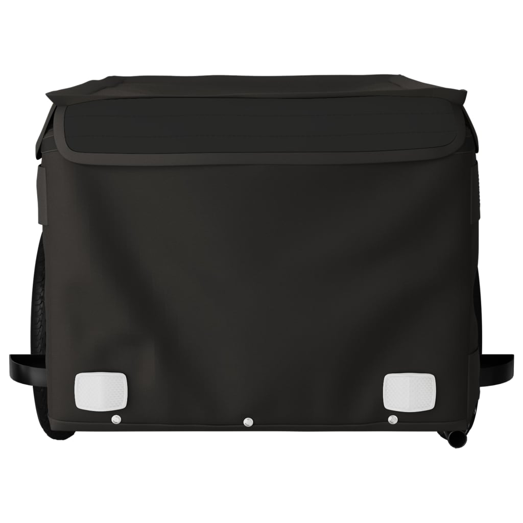 vidaXL Τρέιλερ Ποδηλάτου Μαύρο 30 Κιλά από Σίδερο