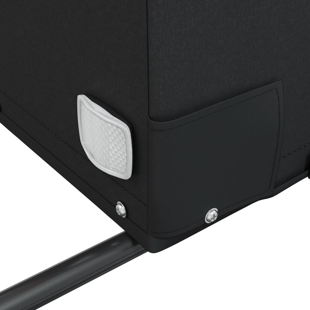 vidaXL Τρέιλερ Ποδηλάτου Μαύρο και Μπλε 45 Κιλά από Σίδερο