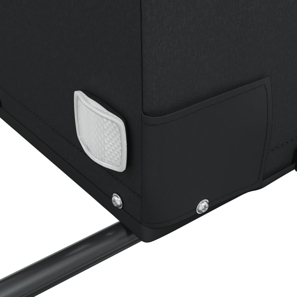 vidaXL Τρέιλερ Ποδηλάτου Μαύρο και Πορτοκαλί 45 Κιλά από Σίδερο