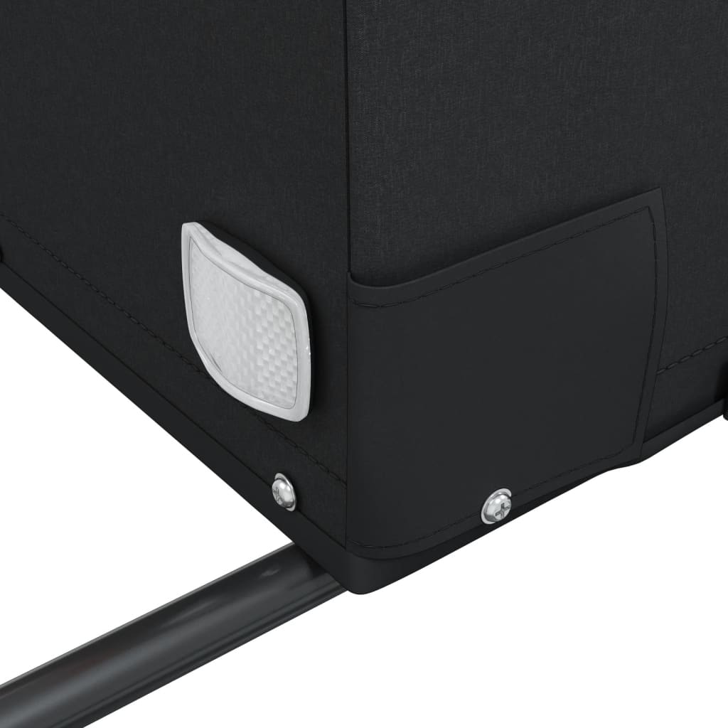 vidaXL Τρέιλερ Ποδηλάτου Μαύρο 45 Κιλά από Σίδερο