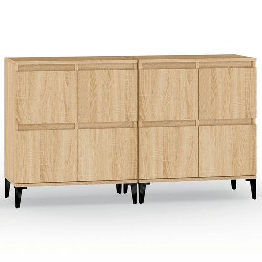vidaXL Ντουλάπια 2 τεμ. Sonoma Δρυς 60x35x70 εκ. Επεξεργασμένο Ξύλο