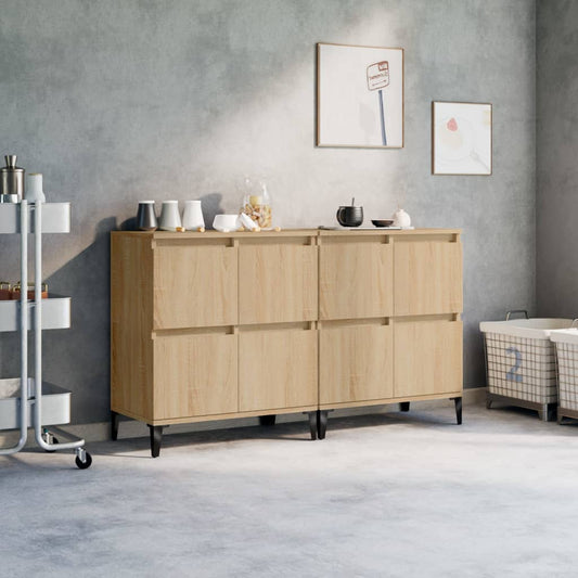 vidaXL Ντουλάπια 2 τεμ. Sonoma Δρυς 60x35x70 εκ. Επεξεργασμένο Ξύλο
