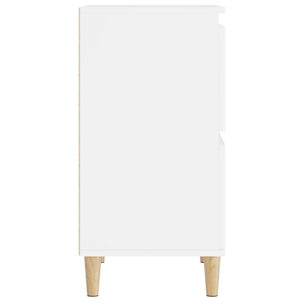 vidaXL Ντουλάπια 3 τεμ. Λευκό 60x35x70 εκ. Επεξεργασμένο Ξύλο