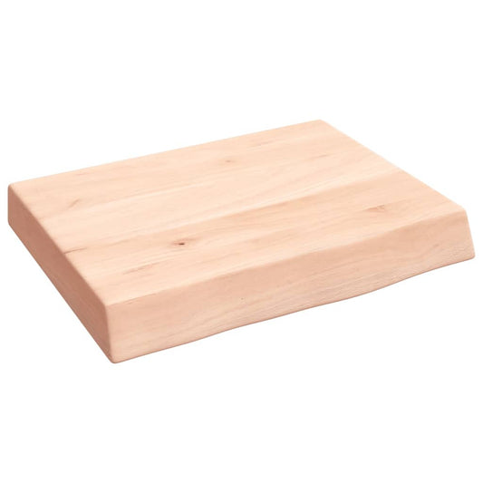 vidaXL Πάγκος Μπάνιου 40x30x(2-6) εκ. από Ακατέργαστο Μασίφ Ξύλο