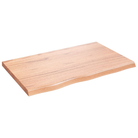 vidaXL Πάγκος Μπάνιου Αν. Καφέ 80x50x(2-4) εκ. Επεξεργ. Μασίφ Ξύλο
