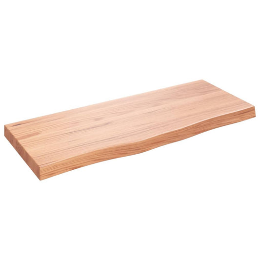 vidaXL Πάγκος Μπάνιου Αν. Καφέ 100x40x(2-6) εκ. Επεξεργ. Μασίφ Ξύλο