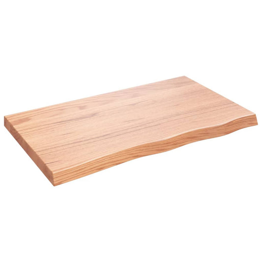 vidaXL Πάγκος Μπάνιου Αν. Καφέ 100x60x(2-6) εκ. Επεξεργ. Μασίφ Ξύλο