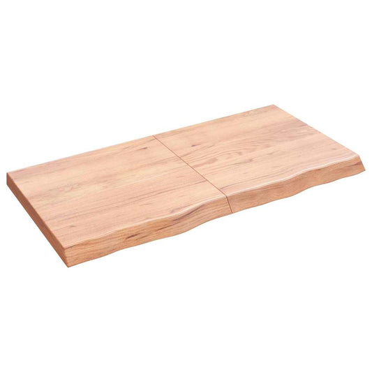 vidaXL Πάγκος Μπάνιου Αν. Καφέ 120x60x(2-6) εκ. Επεξεργ. Μασίφ Ξύλο