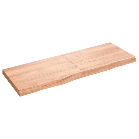 vidaXL Πάγκος Μπάνιου Αν. Καφέ 140x50x(2-6) εκ. Επεξεργ. Μασίφ Ξύλο