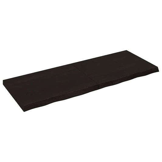 vidaXL Πάγκος Μπάνιου Σκούρο Καφέ 160x60x(2-6) εκ. Επεξεργ. Μασίφ Ξύλο