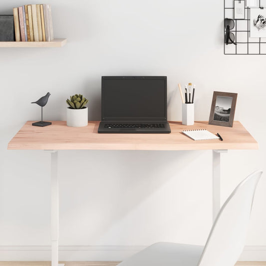 vidaXL Επιφάνεια Τραπεζιού 100x40x2 εκ Ακατέργαστο Μασίφ Ξύλο Δρυός