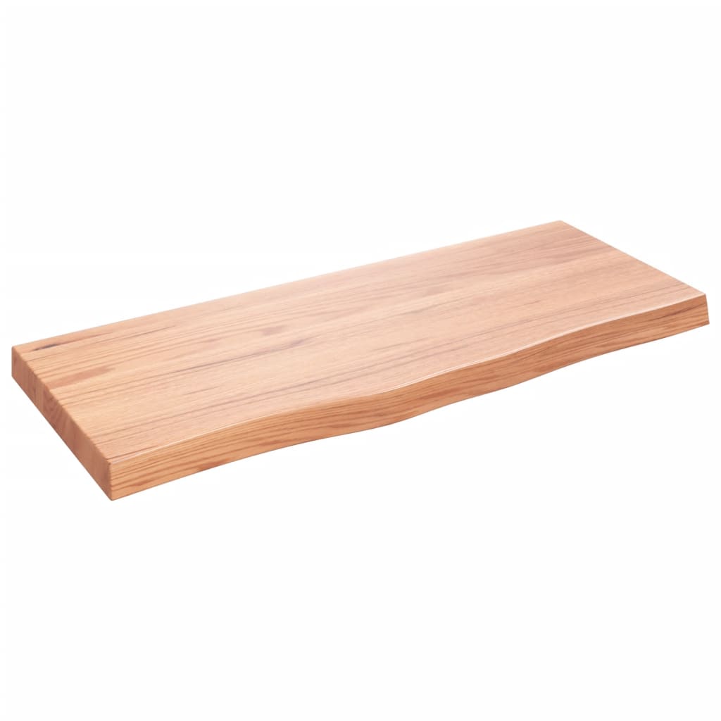 vidaXL Επιφ Τραπεζιού Αν Καφέ 100x40x(2-6)εκ. Επεξ. Μασίφ Ξύλο Δρυός