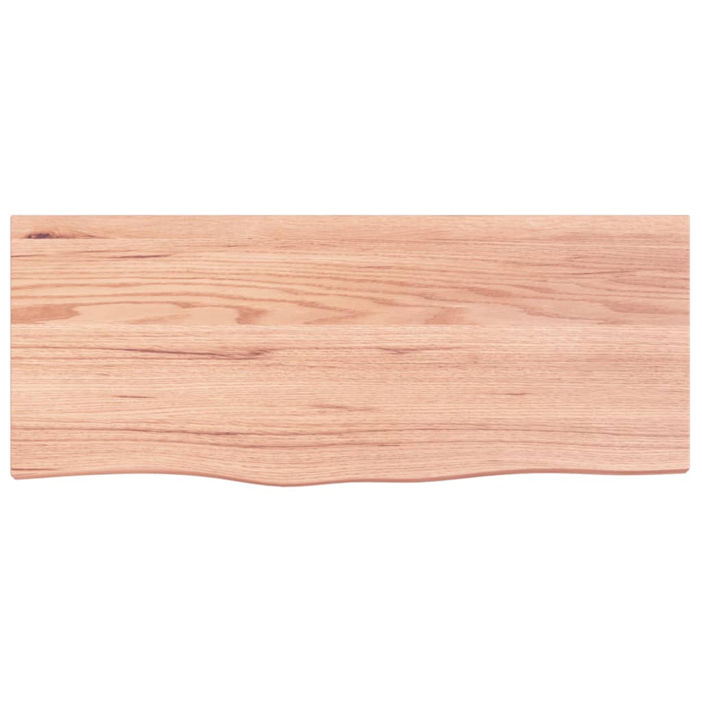 vidaXL Επιφ Τραπεζιού Αν Καφέ 100x40x(2-6)εκ. Επεξ. Μασίφ Ξύλο Δρυός