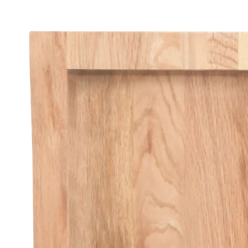 vidaXL Επιφ Τραπεζιού Αν Καφέ 100x40x(2-6)εκ. Επεξ. Μασίφ Ξύλο Δρυός