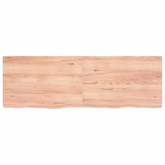 vidaXL Επιφ Τραπεζιού Αν Καφέ 120x40x(2-4)εκ. Επεξ. Μασίφ Ξύλο Δρυός