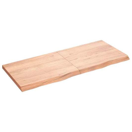 vidaXL Επιφ Τραπεζιού Αν Καφέ 120x50x(2-4)εκ. Επεξ. Μασίφ Ξύλο Δρυός