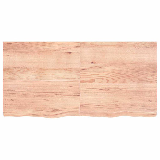 vidaXL Επιφ Τραπεζιού Αν Καφέ 120x60x(2-4)εκ. Επεξ. Μασίφ Ξύλο Δρυός