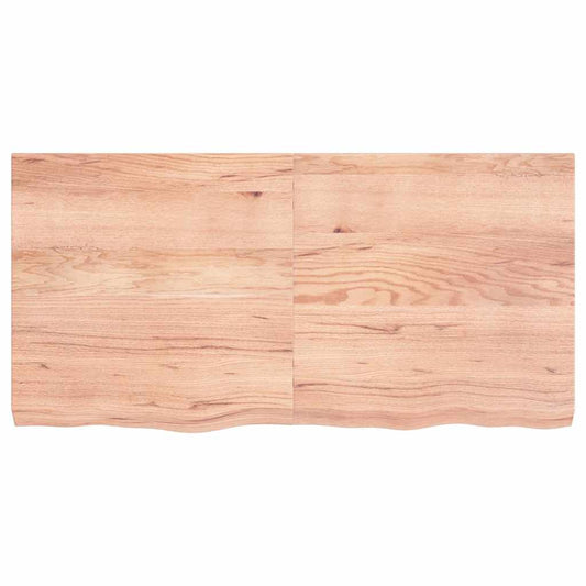 vidaXL Επιφ Τραπεζιού Αν Καφέ 120x60x(2-6)εκ. Επεξ. Μασίφ Ξύλο Δρυός