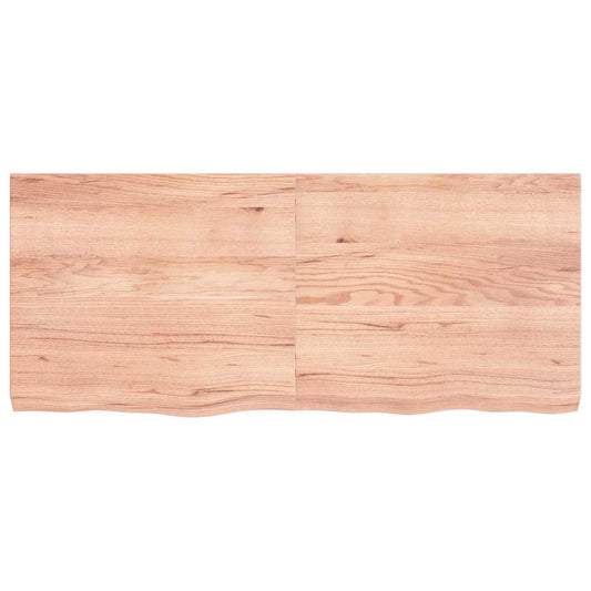 vidaXL Επιφ Τραπεζιού Αν Καφέ 140x60x(2-6)εκ. Επεξ. Μασίφ Ξύλο Δρυός