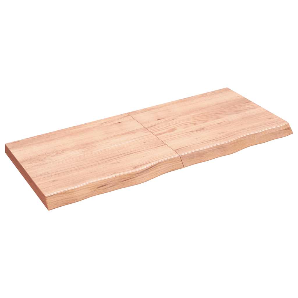 vidaXL Επιφ Τραπεζιού Αν Καφέ 140x60x(2-6)εκ. Επεξ. Μασίφ Ξύλο Δρυός