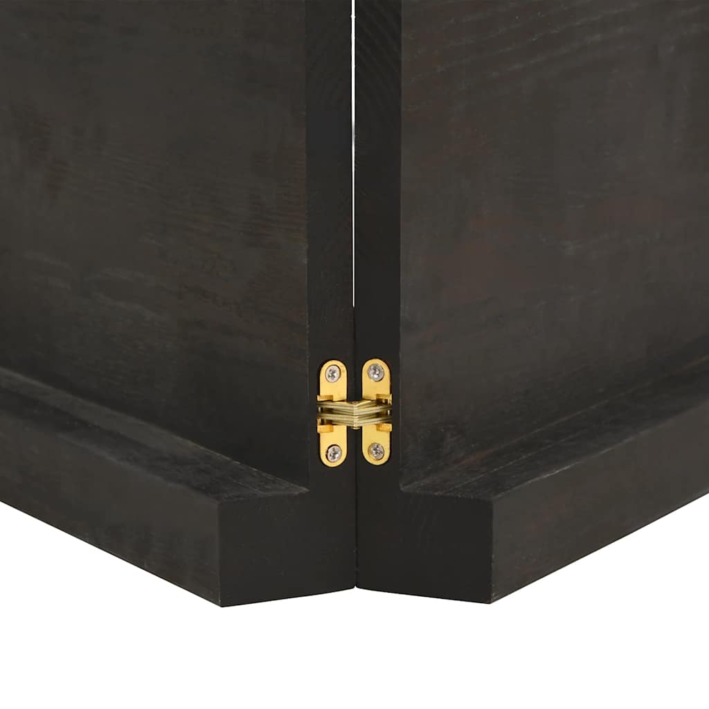 vidaXL Επιφάνεια Τραπεζιού Σκούρο Καφέ 120x40x(2-6)εκ Επεξ. Μασίφ Δρυς