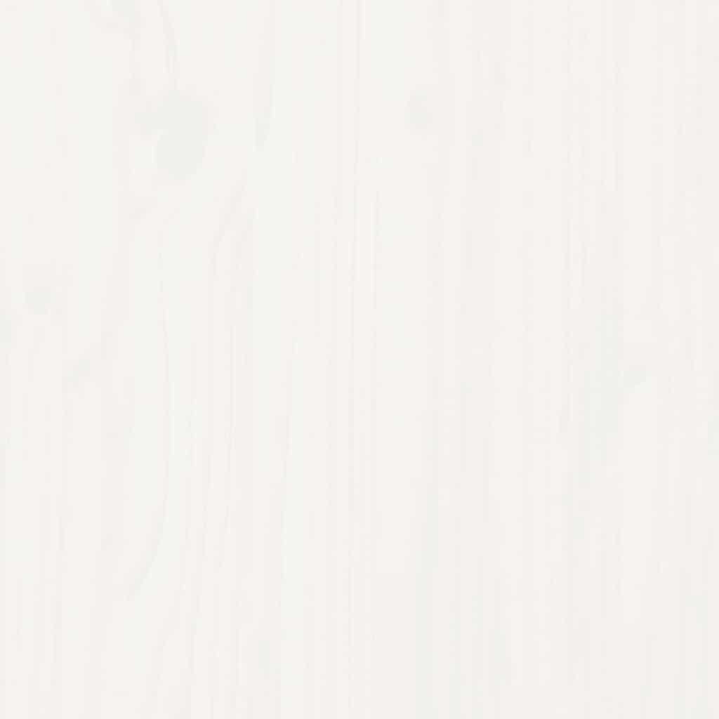 vidaXL Σαλόνι Κήπου Σετ 7 Τεμαχίων Λευκό από Μασίφ Ξύλο με Μαξιλάρια