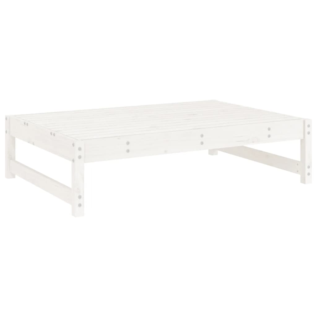 vidaXL Σαλόνι Κήπου Σετ 5 Τεμαχίων Λευκό από Μασίφ Ξύλο Πεύκου