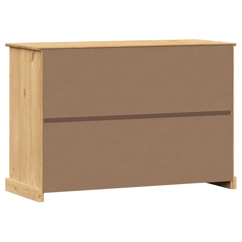 vidaXL Μπουφές με Συρτάρια VIGO 113 x 40 x 75 εκ. Μασίφ Ξύλο Πεύκο