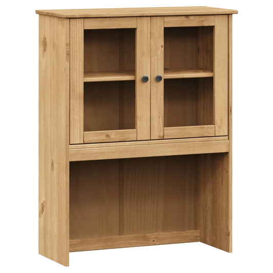 vidaXL Πάνω Ντουλάπι-Βιτρίνα VIGO 78x30x100 εκ. Μασίφ Ξύλο Πεύκου