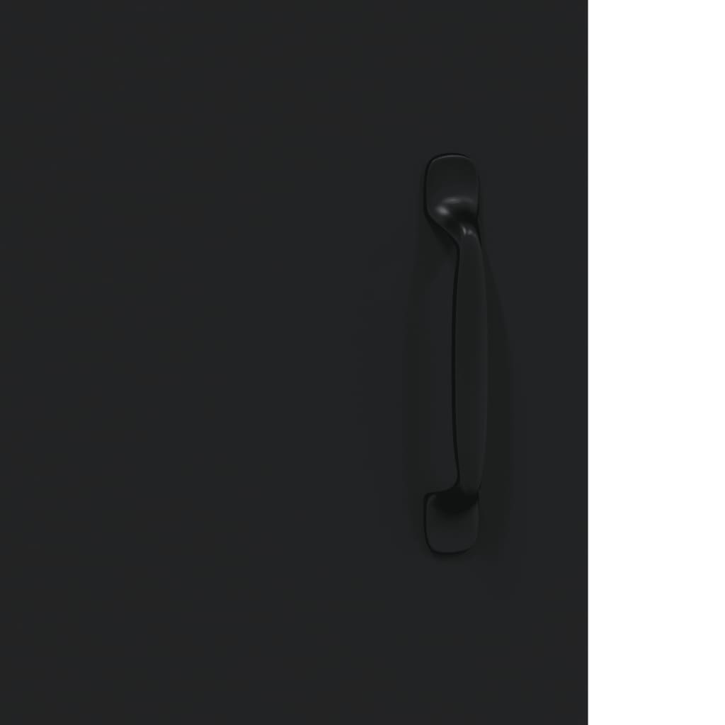 vidaXL Συρταριέρα Μαύρη 69,5 x 34 x 90 εκ. από Επεξεργασμένο Ξύλο