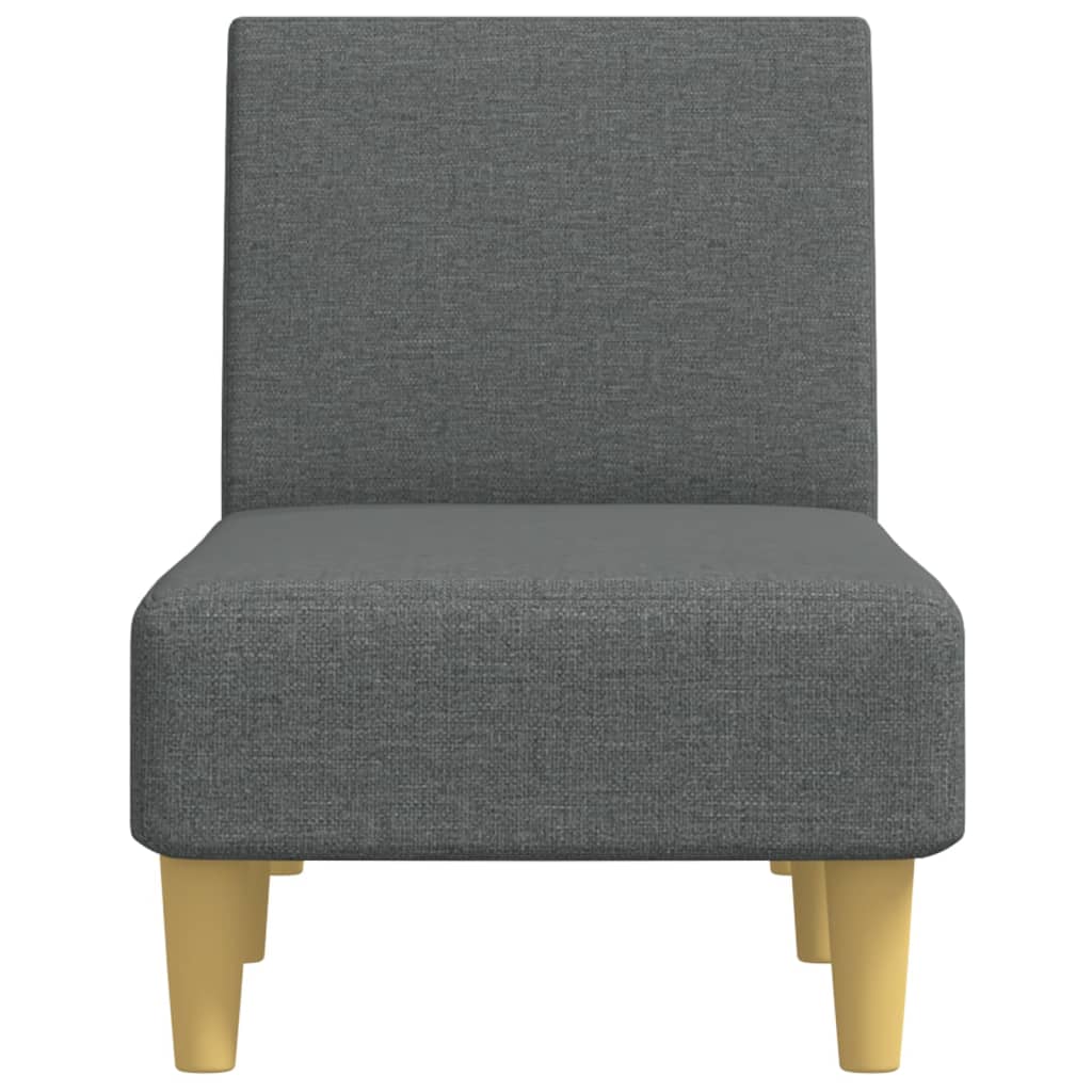 vidaXL Ανάκλιντρο Σκούρο Γκρι Υφασμάτινο