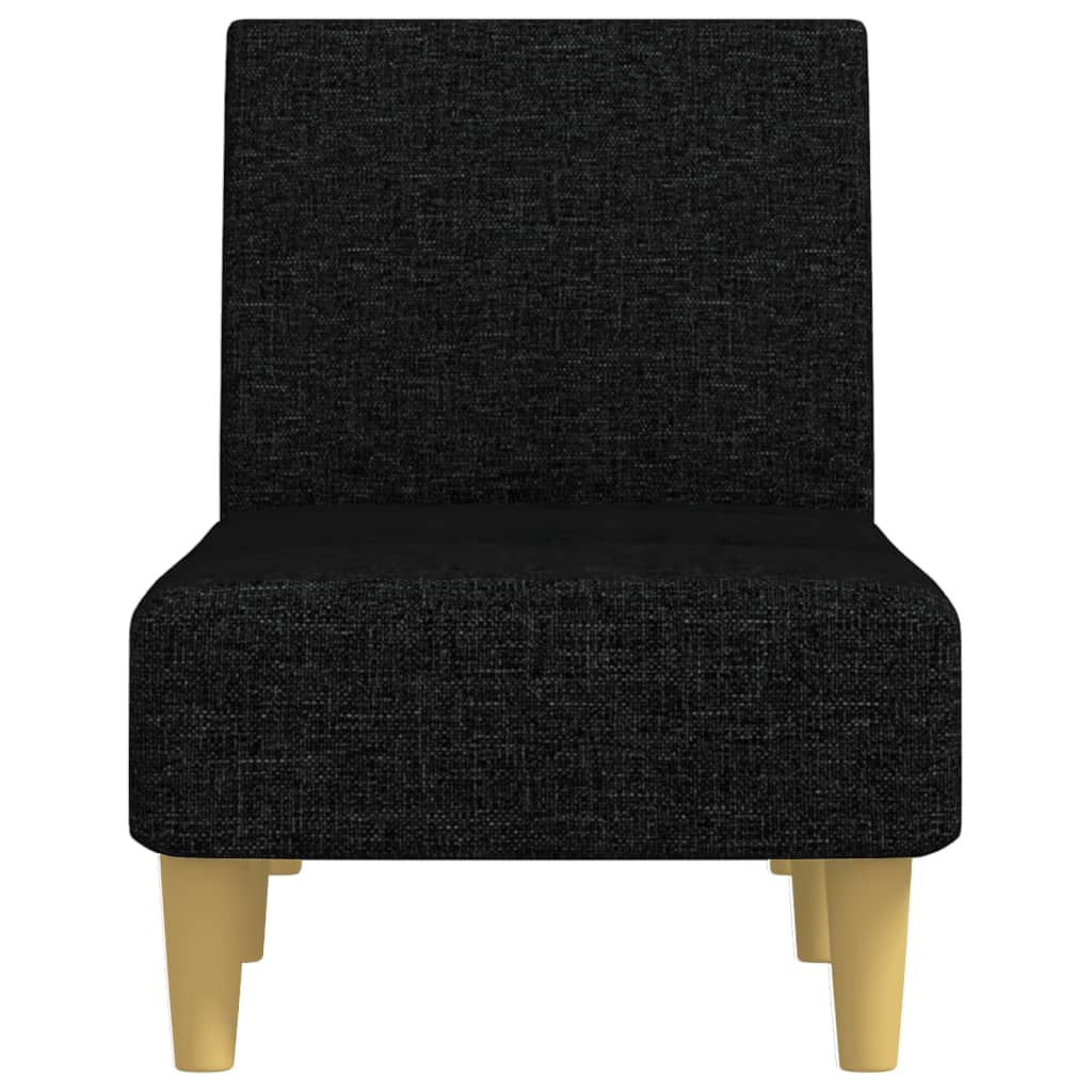 vidaXL Ανάκλιντρο Μαύρο Υφασμάτινο