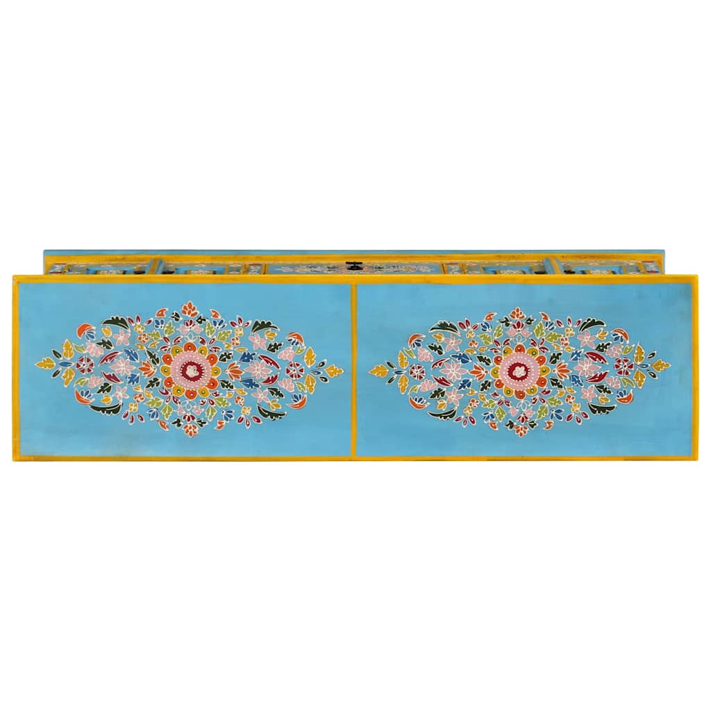 vidaXL Έπιπλο Τηλεόρασης Μπλε 110 x 30 x 40 εκ. από Μασίφ Ξύλο Μάνγκο