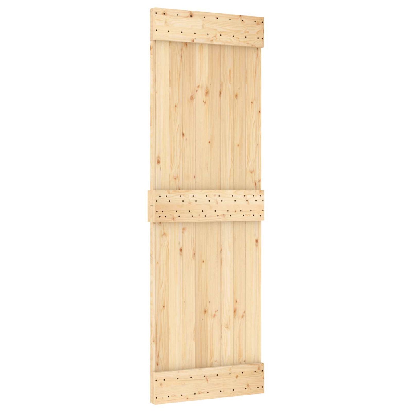 vidaXL Πόρτα NARVIK Φυσικό 70 x 210 cm Συμπαγές Ξύλο Πεύκου