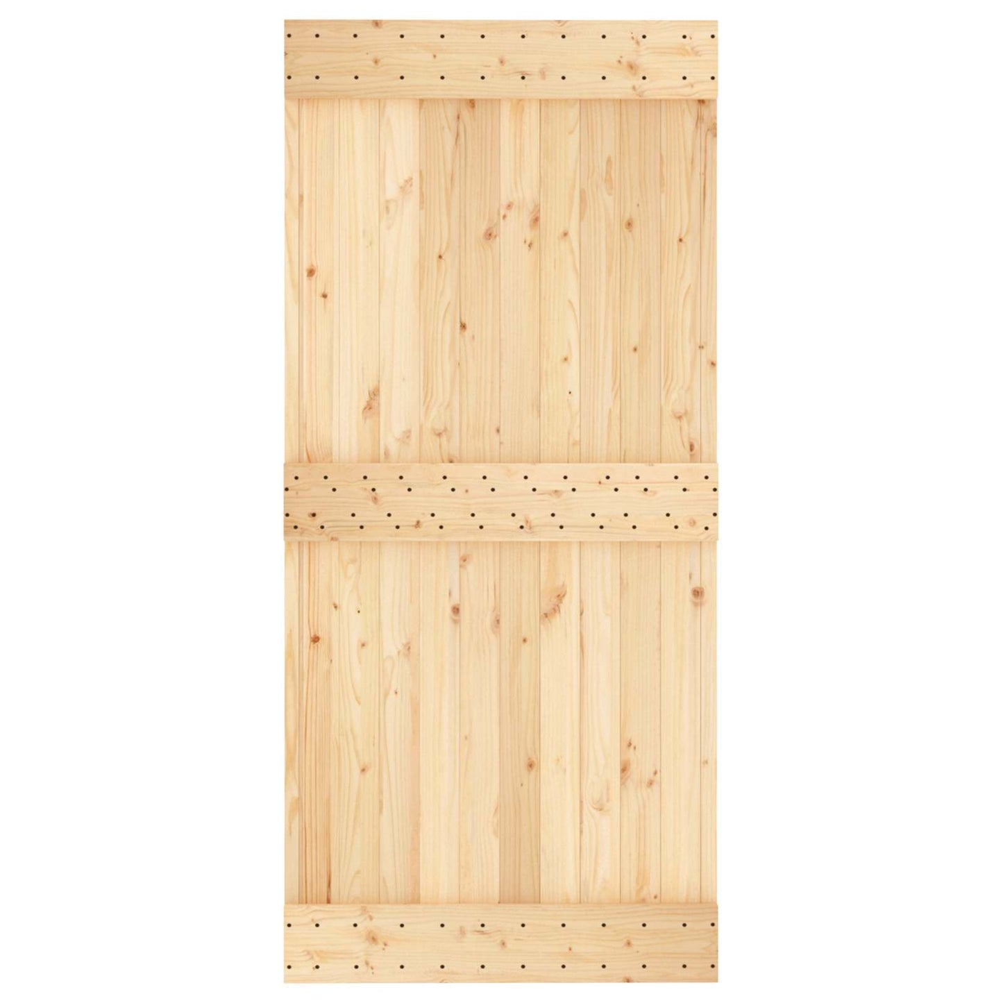 vidaXL Πόρτα NARVIK Φυσικό 95 x 210 cm Συμπαγές Ξύλο Πεύκου