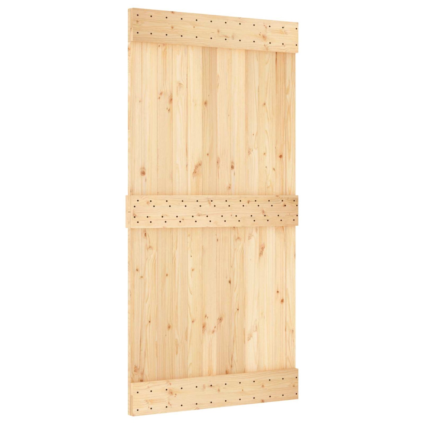 vidaXL Πόρτα NARVIK Φυσικό 100 x 210 cm Συμπαγές Ξύλο Πεύκου