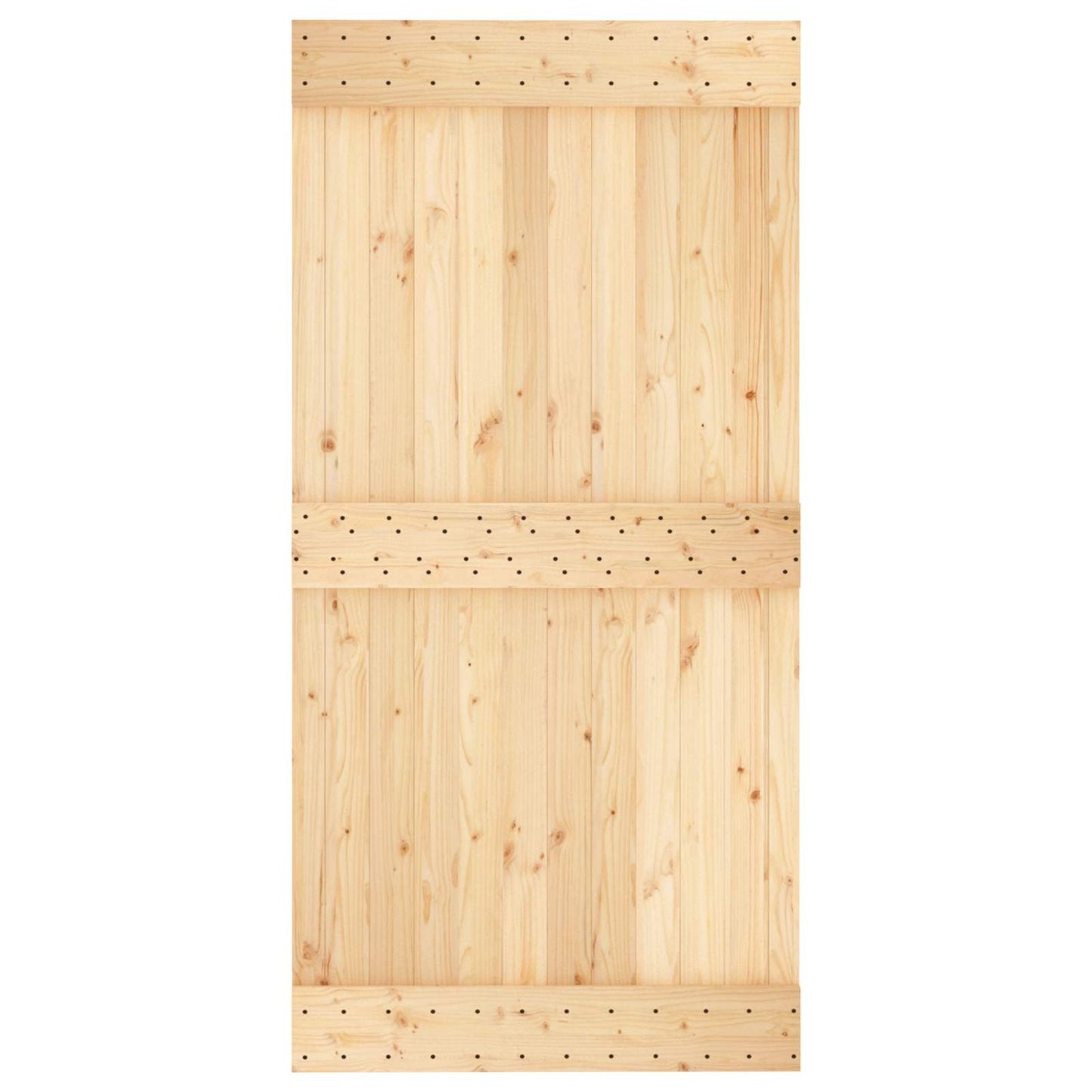vidaXL Πόρτα NARVIK Φυσικό 100 x 210 cm Συμπαγές Ξύλο Πεύκου