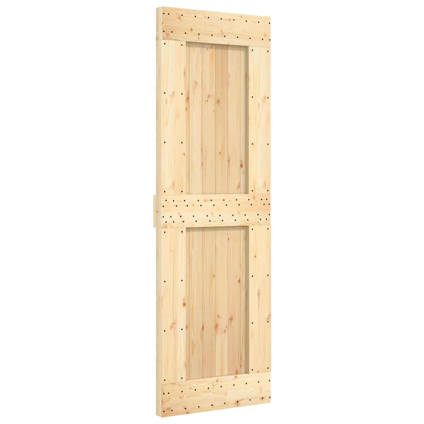 vidaXL Πόρτα NARVIK Φυσικό 70 x 210 cm Συμπαγές Ξύλο Πεύκου