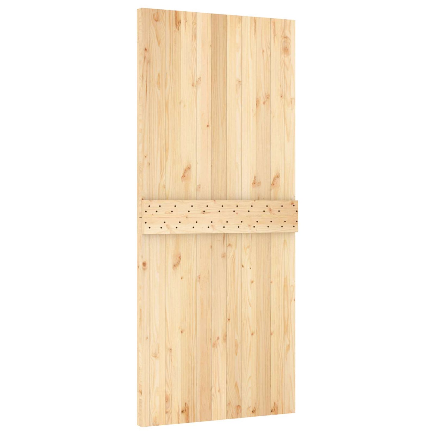 vidaXL Πόρτα NARVIK Φυσικό 90 x 210 cm Συμπαγές Ξύλο Πεύκου