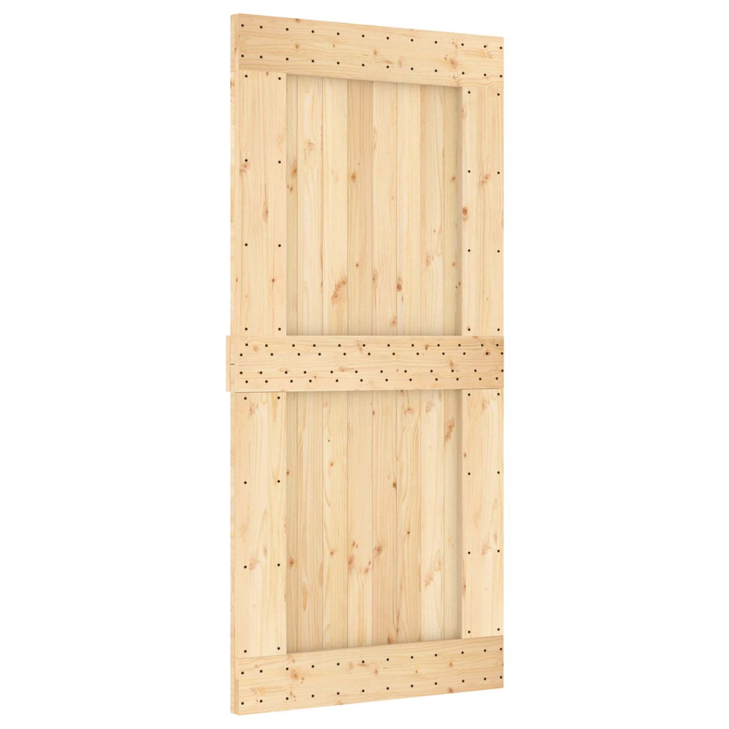 vidaXL Πόρτα NARVIK Φυσικό 95 x 210 cm Συμπαγές Ξύλο Πεύκου