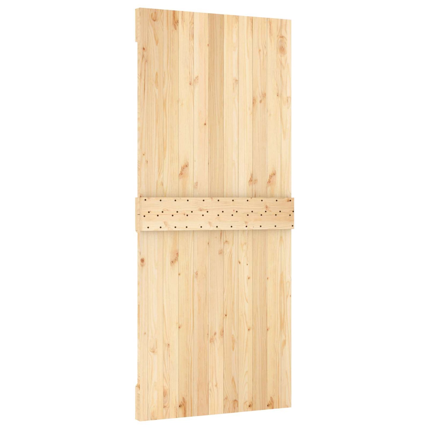 vidaXL Πόρτα NARVIK Φυσικό 90 x 210 cm Συμπαγές Ξύλο Πεύκου