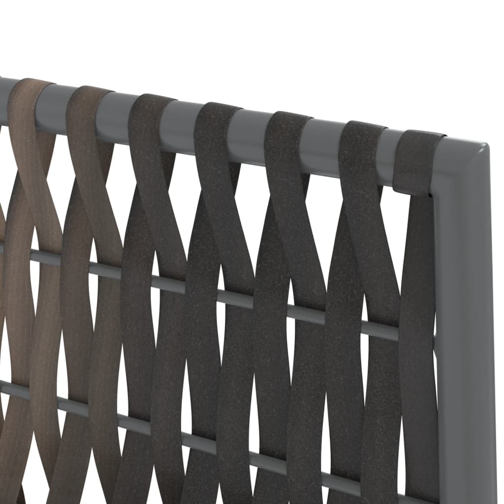 vidaXL Σετ Τραπεζαρίας Κήπου 5 τεμ. Συνθ. Ρατάν / Ατσάλι με Μαξιλάρια