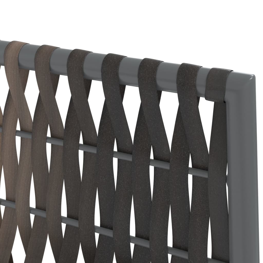 vidaXL Σετ Τραπεζαρίας Κήπου 7 τεμ. Συνθ. Ρατάν / Ατσάλι με Μαξιλάρια