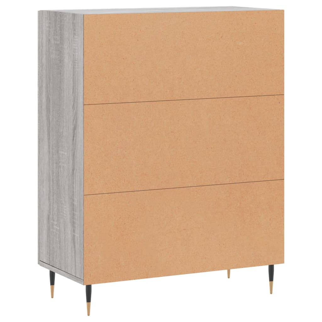 vidaXL Ντουλάπι Γκρι Sonoma 69,5 x 34 x 90 εκ. από Επεξεργασμένο Ξύλο