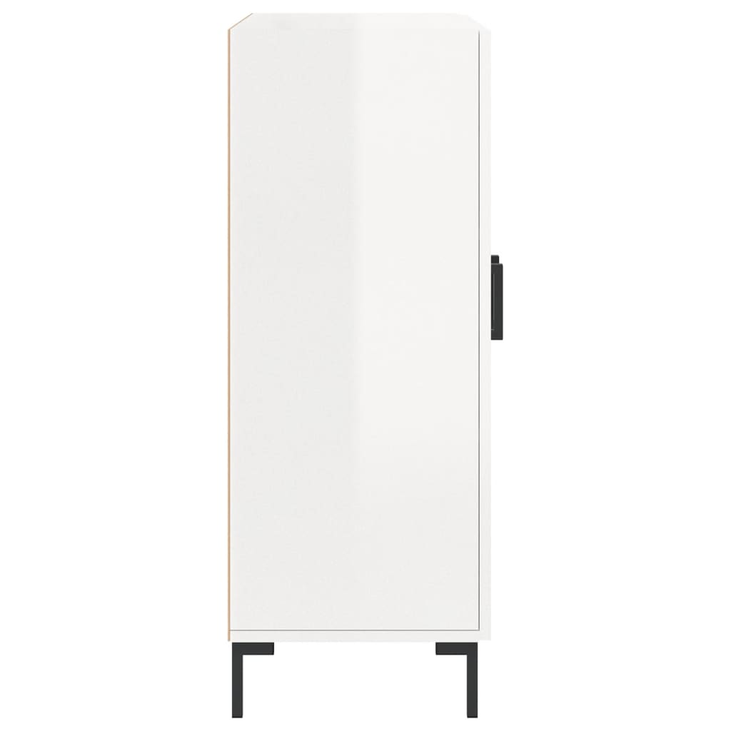vidaXL Ντουλάπι Γυαλιστερό Λευκό 69,5x34x90 εκ. Επεξεργασμένο Ξύλο