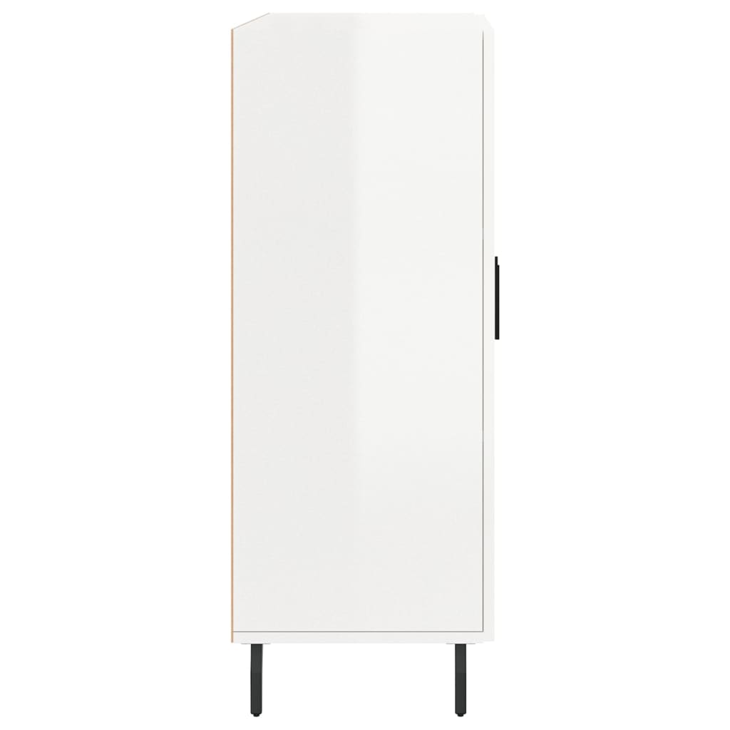 vidaXL Ντουλάπι Γυαλιστερό Λευκό 69,5x34x90 εκ. Επεξεργασμένο Ξύλο